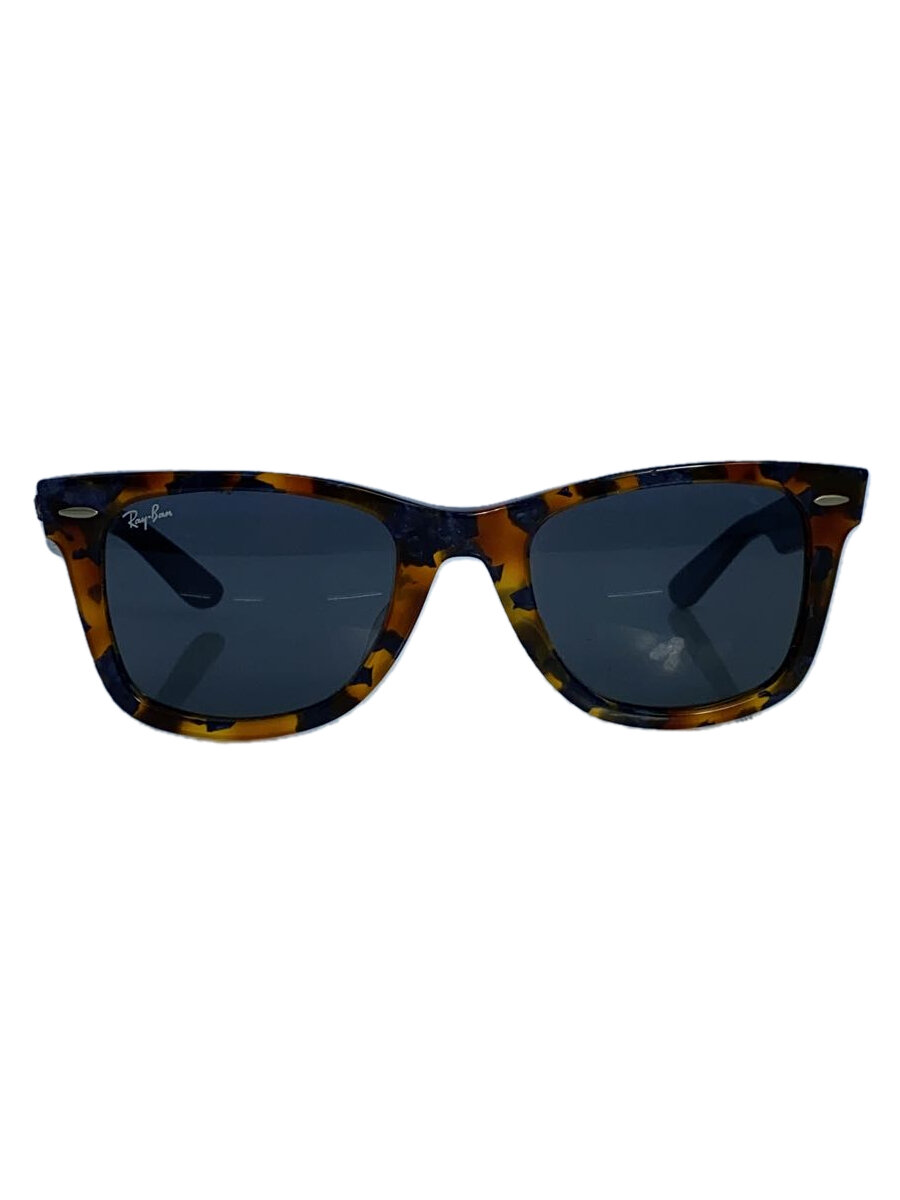 【中古】Ray-Ban◆サングラス/ウェリントン/プラスチック/BRW/BLK/メンズ/RB2140-F【服飾雑貨他】