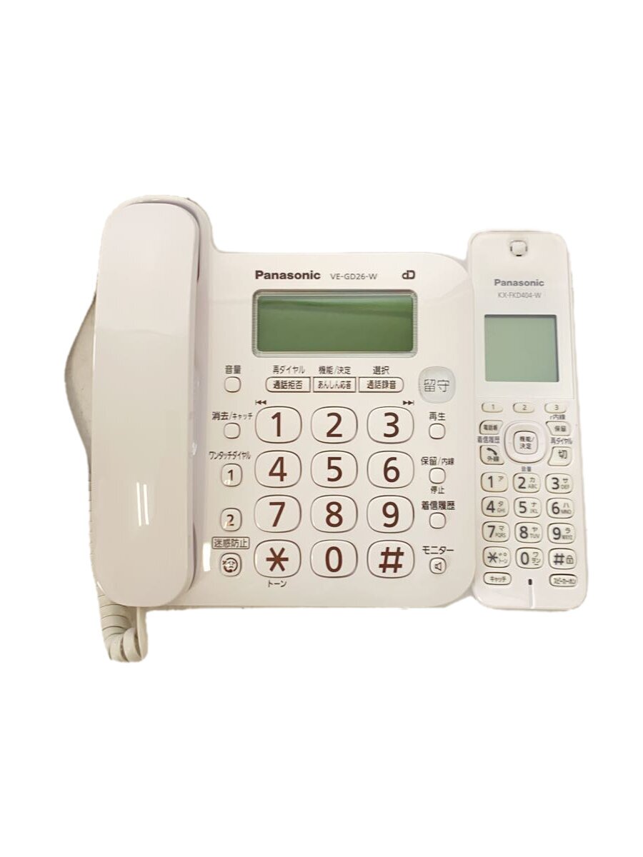 【中古】Panasonic◆電話機 RU・RU・RU VE-GD26DL-W【家電・ビジュアル・オーディオ】