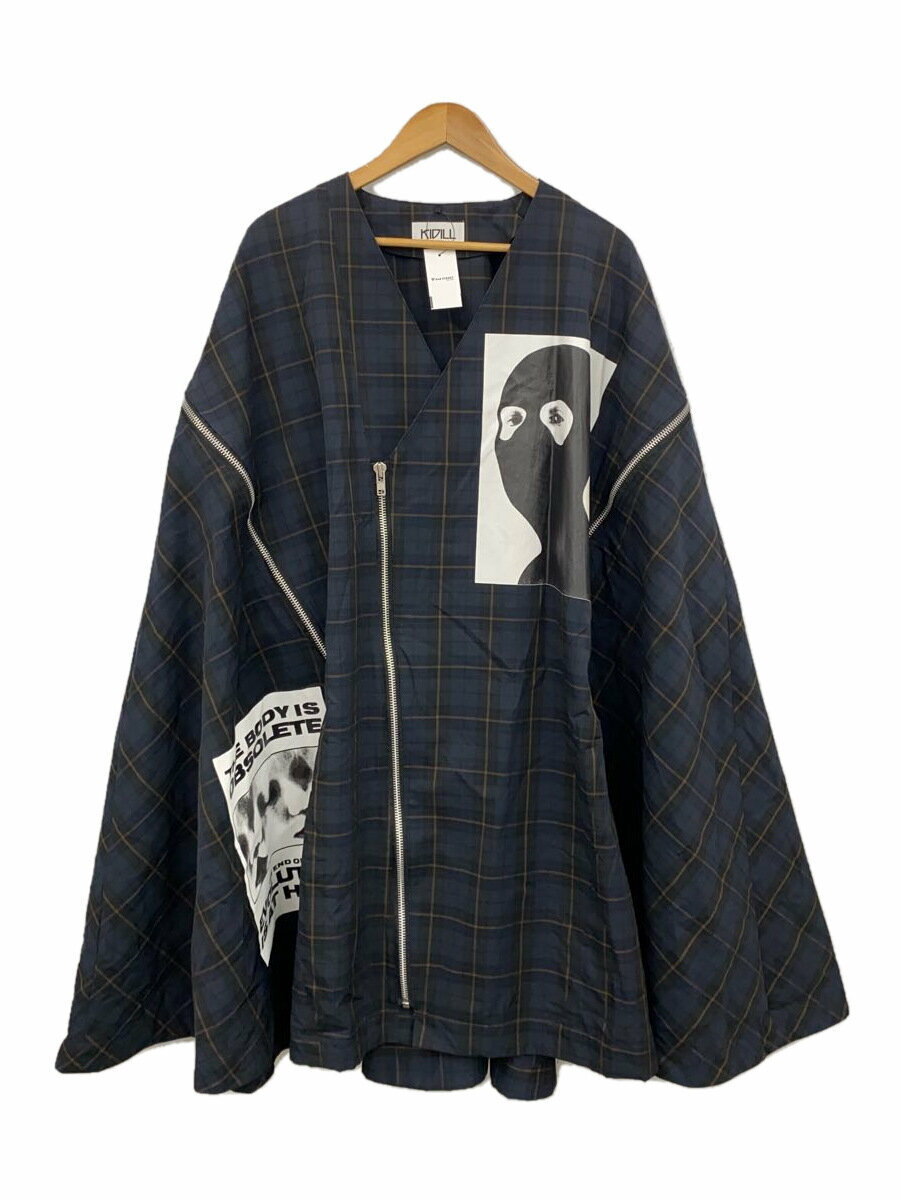 楽天2nd STREET 楽天市場店【中古】KIDILL◆ジップデザインポンチョ風ジャケット/FREE/コットン/KL551【メンズウェア】