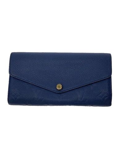 【中古】LOUIS VUITTON◆ポルト・フォイユ・サラ_モノグラム・アンプラント_BLU/牛革/BLU/総柄/レディース【服飾雑貨他】 【中古】LOUIS VUITTON◆ポルト・フォイユ・サラ_モノグラム・アンプラント_BLU/牛革/BLU/総柄/レディース【服飾雑貨他】