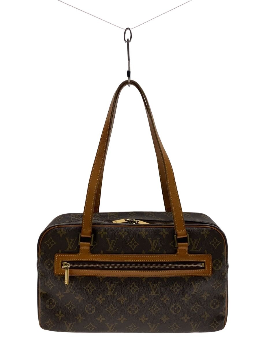 【中古】LOUIS VUITTON◆シテGM_モノグラム・キャンバス/PVC/BRW【バッグ】(4.0)