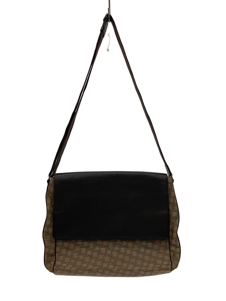 DUNHILL - 【中古】dunhill◆ショルダーバッグ/キャンバス/BRW【バッグ】