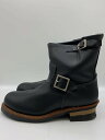 【中古】RED WING◆エンジニアブーツ/US8.5/BLK/レザー/2976【シューズ】