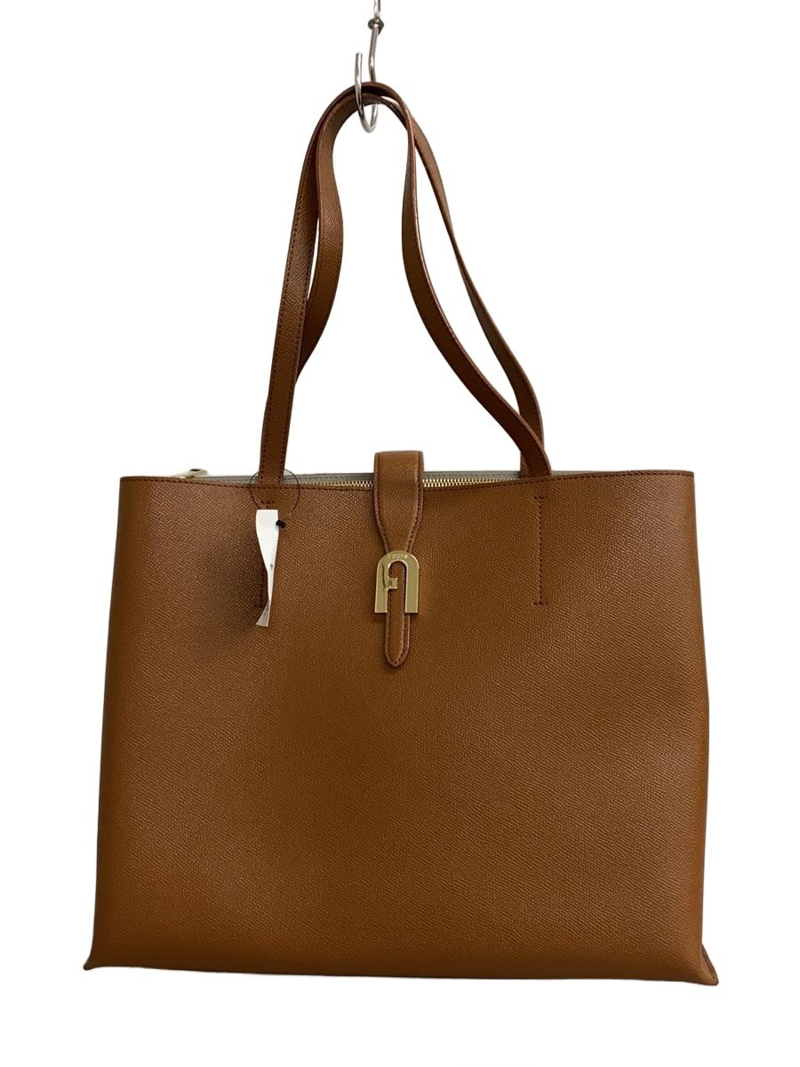 【中古】FURLA◆トートバッグ/レザー