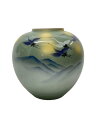 【中古】九谷焼◆壷・花瓶/GRN【インテリア小物・日用雑貨】
