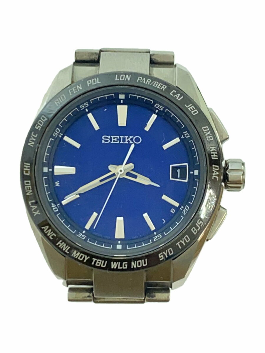 【中古】SEIKO◆ソーラー腕時計/アナログ/7B27-0AC0【服飾雑貨他】