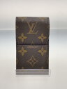 【中古】LOUIS VUITTON◆エテュイ・シガレット_モノグラム・キャンバス_BRW/--/BRW/メンズ【服飾雑貨他】