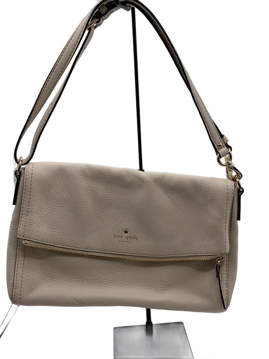 KATE SPADE - 【中古】kate spade new york◆2WAY/COBBLE HILL Carson/ショルダーバッグ/レザー/BEG/PXRU4669【バッグ】