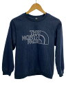【中古】THE NORTH FACE◆スウェット/150cm/ポリエステル/インディゴ/無地/ntj12122/破れ有り/ザノースフェイス【キッズ】