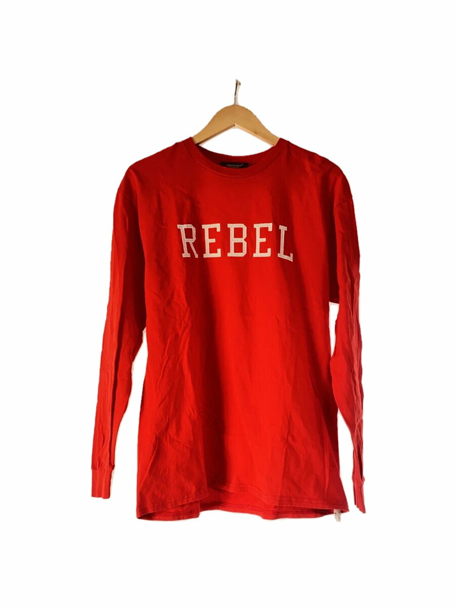 【中古】UNDERCOVER◆長袖Tシャツ/L/コットン/RED/プリント/UC2C9806【メンズウェア】