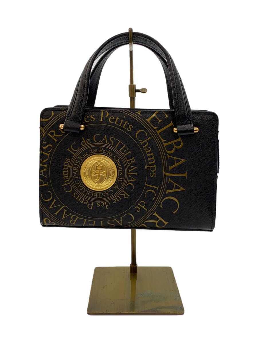 Rakuten - 【中古】CASTELBAJAC◆ハンドバッグ/フェイクレザー/BLK/ミニハンドバッグ【バッグ】