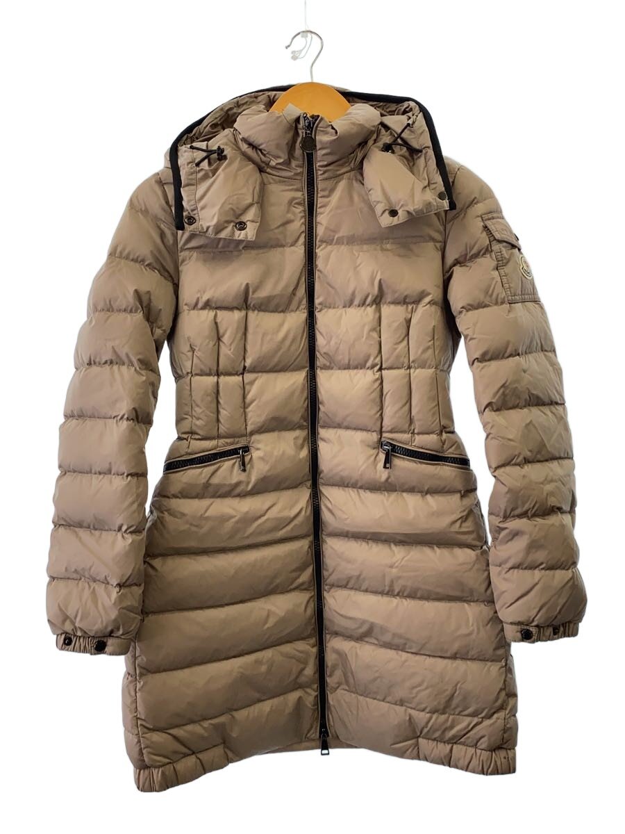 MONCLER◆ロングダウンジャケット/0/ナイロン/A20934937205/CHARPAL