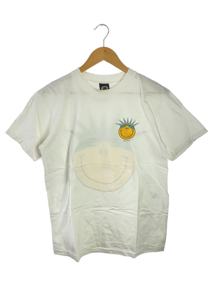 Tシャツ/--/コットン/WHT/プリント/smily face of liberty