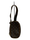 【中古】LOUIS VUITTON◆ポシェット・ガンジュ_モノグラム・キャンバス_BRW/--【バッグ】