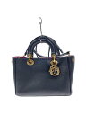 【中古】Christian Dior◆ショルダーバッグ/レザー/BLK【バッグ】