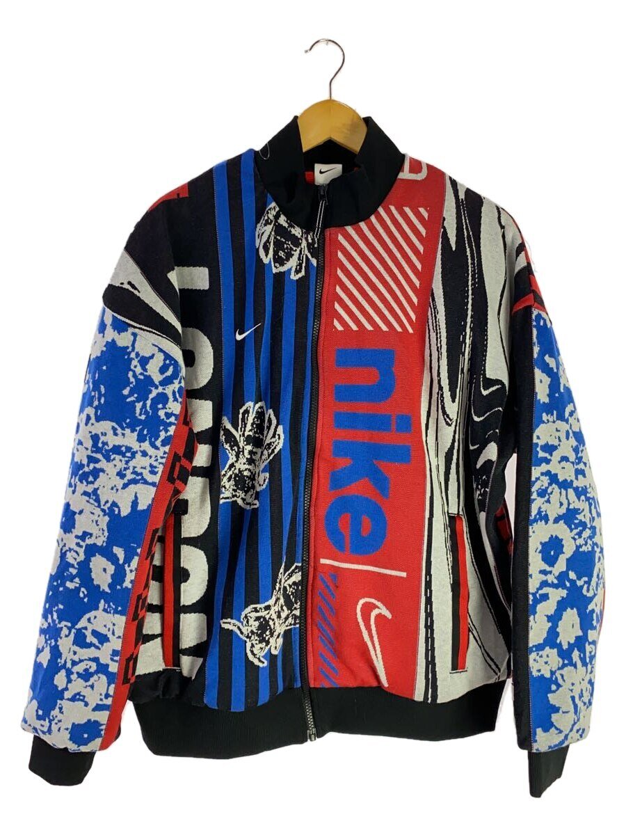 【中古】NIKE◆ジャケット/L/ポリエステル/マルチカラー/総柄/FN2396-010【メンズウェア】