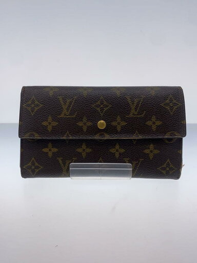 【中古】LOUIS VUITTON◆ポルト・トレゾール・インターナショナル_モノグラム・キャンバス_BRW/PVC/BRW/レディース【服飾雑貨他】 【中古】LOUIS VUITTON◆ポルト・トレゾール・インターナショナル_モノグラム・キャンバス_BRW/PVC/BRW/レディース【服飾雑貨他】