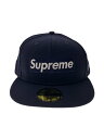 【中古】Supreme◆World Famous Box Logo New Era キャップ/7 1/2/NVY/メンズ【服飾雑貨他】