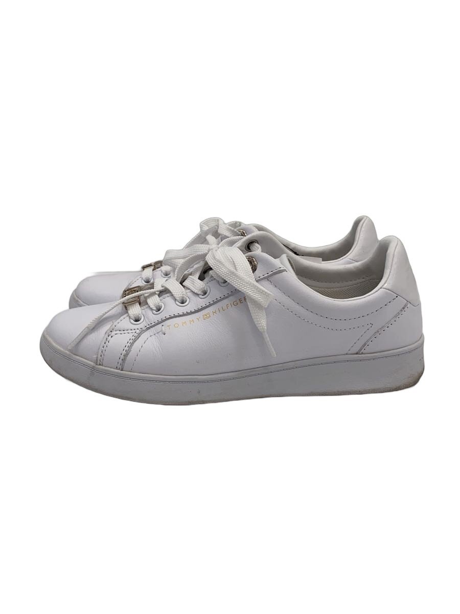 TOMMY HILFIGER - 【中古】TOMMY HILFIGER◆ローカットスニーカー/23.5cm/WHT/XW0XW2753【シューズ】