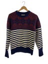 【中古】Schott◆ニット・セーター(厚手)/S/ウール/RED/総柄//【メンズウェア】(4)
