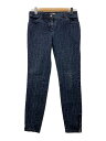 【中古】BALENCIAGA◆ボトム/42/コットン/インディゴ/総柄/UP57 2014 00475【レディースウェア】