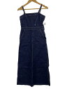 【中古】Rosso◆BELTED CAMISOLE DRESS/XS/デニム/インディゴ/無地/LB9307【レディースウェア】
