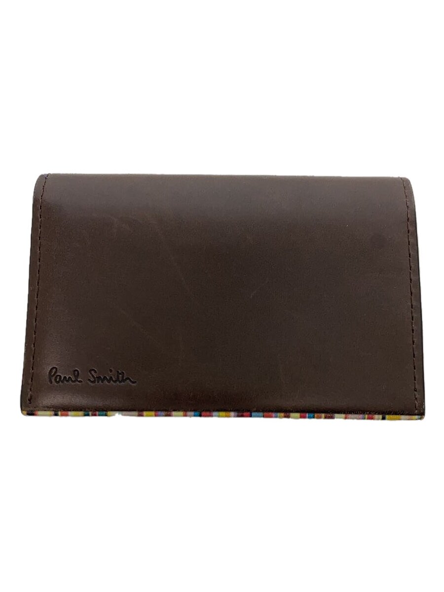 Commuter-Pass Holders, Pass Holders - 【中古】Paul Smith◆カードケース/レザー/BRW/メンズ【服飾雑貨他】