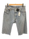 【中古】Levi’s◆ショートパンツ/501-0191/30/コットン/IDG/無地/リーバイス/USA製/ボタン裏522【メンズウェア】