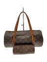 【中古】LOUIS VUITTON◆1)パピヨン30_モノグラム・キャンバス_BRW/PVC/BRW/モノグラム【バッグ】
