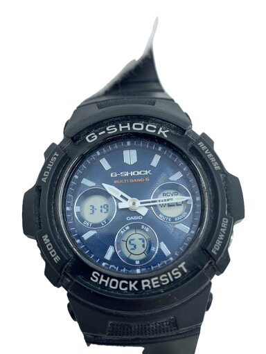【中古】CASIO◆腕時計/アナログ/ラバー/SLV/BLK/GWG-M100SB【服飾雑貨他】 【中古】CASIO◆腕時計/アナログ/ラバー/SLV/BLK/GWG-M100SB【服飾雑貨他】