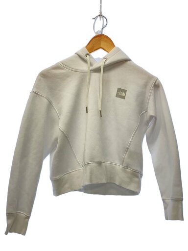 【中古】THE NORTH FACE◆SHORT HOODIE_ショートフーディ/S/コットン/WHT/無地【レディースウェア】 【中古】THE NORTH FACE◆SHORT HOODIE_ショートフーディ/S/コットン/WHT/無地【レディースウェア】