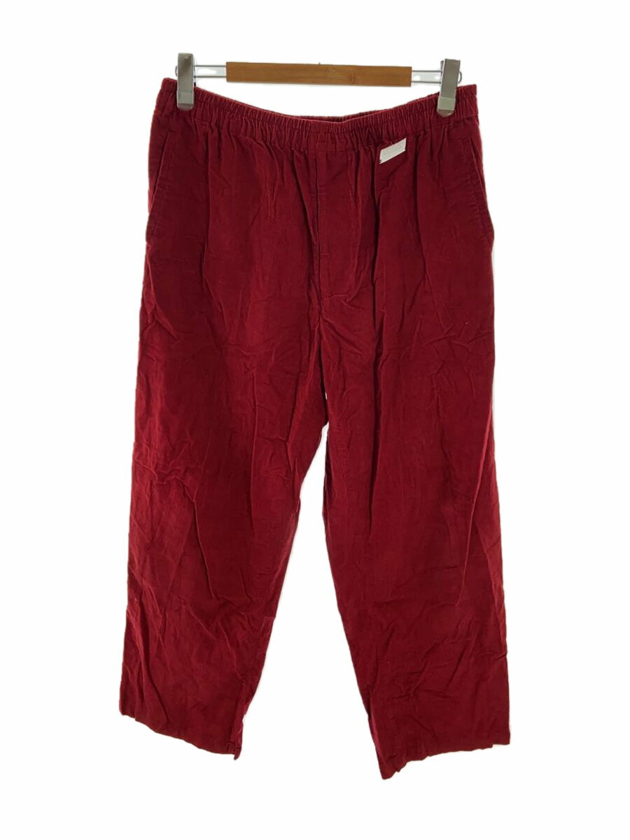 【中古】UNIVERSAL PRODUCTS◆ボトム/3/コットン/RED/無地/212-60502【メンズウェア】