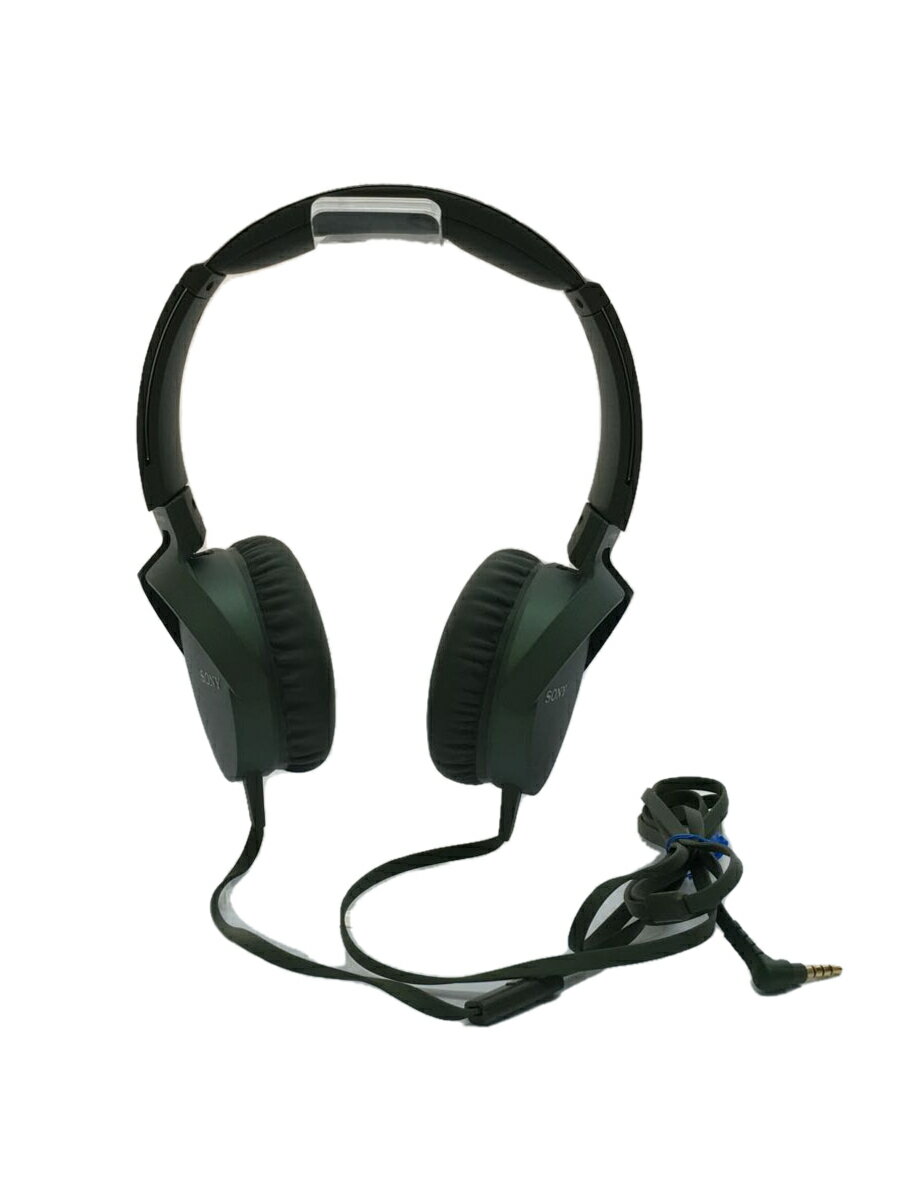 【中古】SONY◆イヤホン・ヘッドホン MDR-XB550AP (G) [グリーン]【家電・ビジュアル・オーディオ】