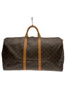 【中古】LOUIS VUITTON◆キーポル60_モノグラム・キャンバス_BRW/レザー/BRW/モノグラム【バッグ】
