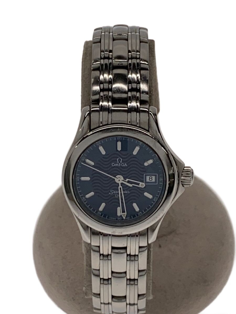 【中古】OMEGA◆シーマスター_120M_QZ_SS_26mm/アナログ/ステンレス/BLU/SLV【服飾雑貨他】