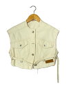 【中古】Knuth Marf◆ベスト/FREE/コットン/CRM/KM22SS37【メンズウェア】