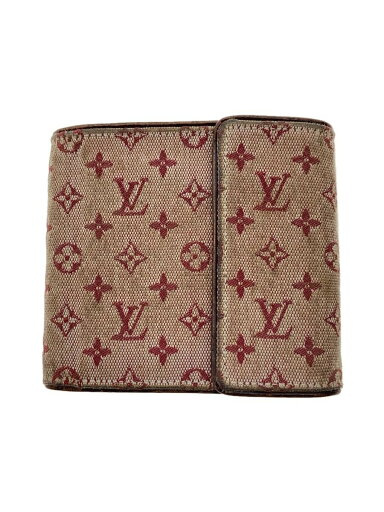【中古】LOUIS VUITTON◆ポルト・ビエ・カルト・クレディ・モネ_モノグラム・ミニ_PNK/キャンバス/PNK/レディース【服飾雑貨他】 【中古】LOUIS VUITTON◆ポルト・ビエ・カルト・クレディ・モネ_モノグラム・ミニ_PNK/キャンバス/PNK/レディース【服飾雑貨他】