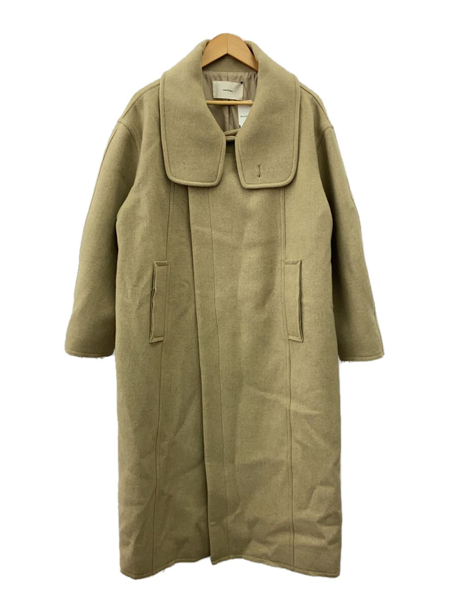 TODAYFUL◆コート/36/ウール/IVO/12320004/Standcollar Wool Coat/アイボリー//