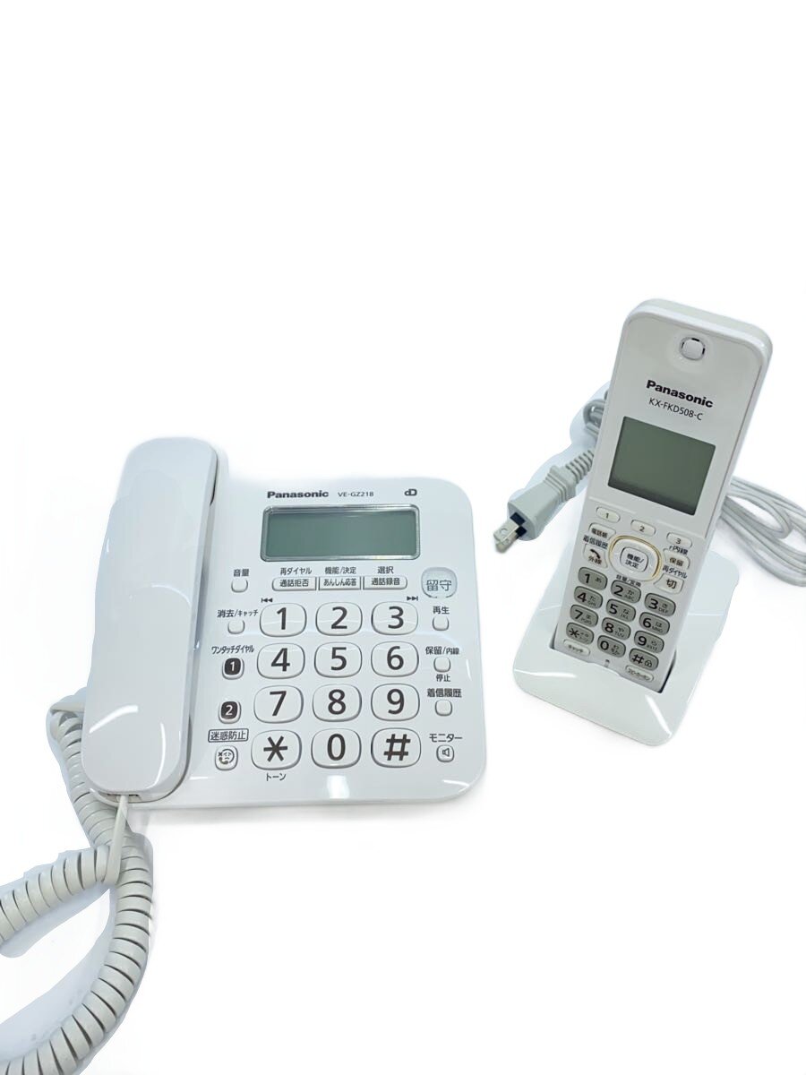 【中古】Panasonic◆電話機 VE-GZ218DLE//【家電・ビジュアル・オーディオ】