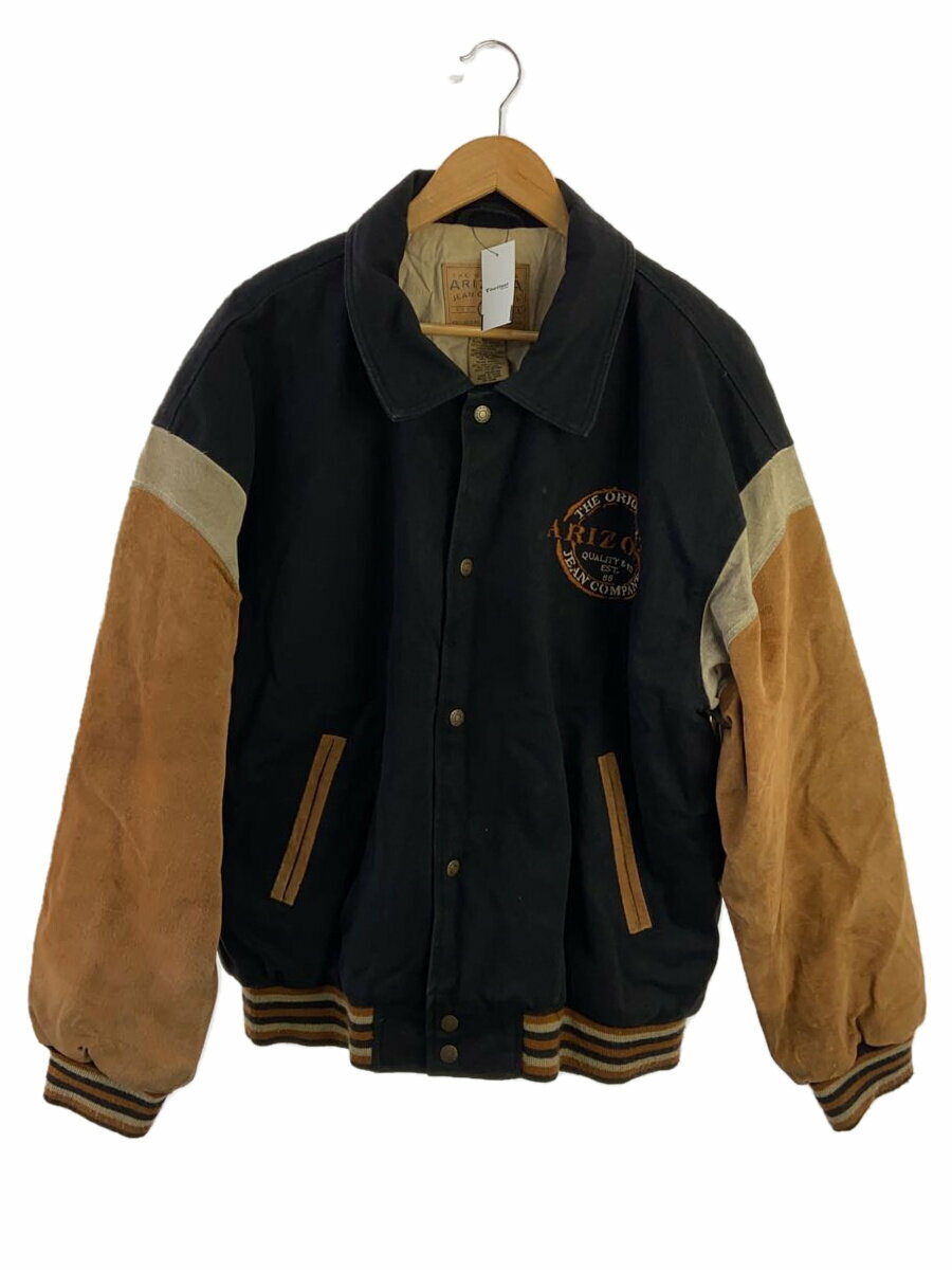【中古】ARIZONA JEAN CO◆ジャケット/L/コットン/BLK【メンズウェア】
