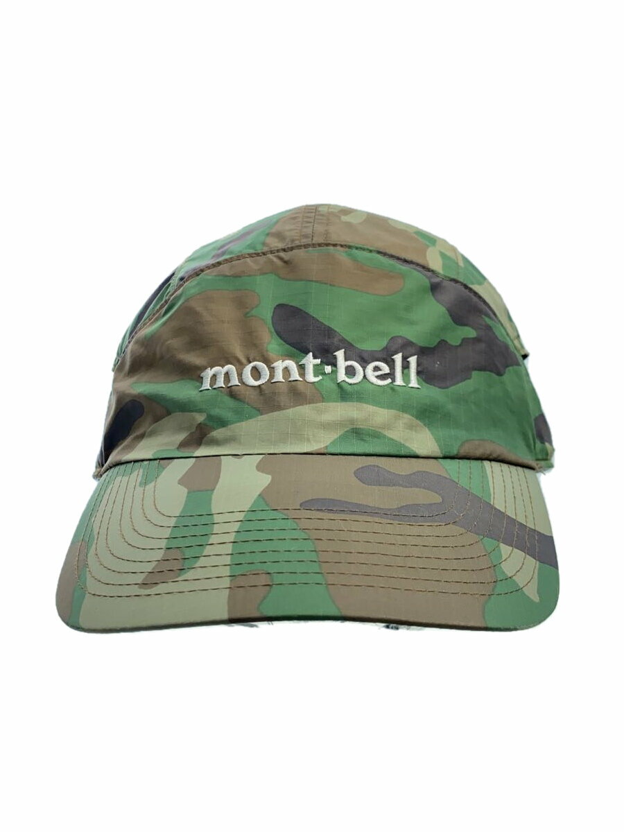 【中古】mont-bell◆キャップ/7 3/8/ナイロン/GRN/カモフラ/メンズ/1108826【服飾雑貨他】