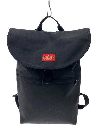 【中古】Manhattan Portage◆●フラップバックパック/ポリエステル/BLK/無地【バッグ】 【中古】Manhattan Portage◆●フラップバックパック/ポリエステル/BLK/無地【バッグ】
