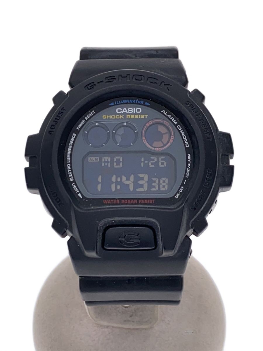 【中古】CASIO◆クォーツ腕時計・G-SHOCK/デジタル/ラバー/BLK/BLK【服飾雑貨他】