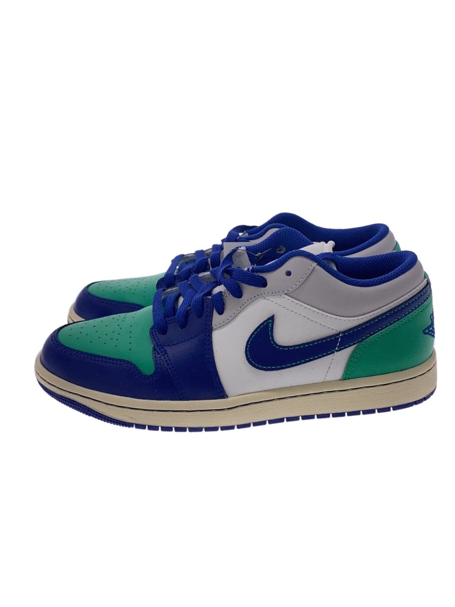 NIKE◆Air Jordan 1 Low/ローカットスニーカー/26cm/ブルー/レザー/553558-147