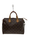 【中古】LOUIS VUITTON◆1)スピーディ30_モノグラム・キャンバス_BRW/PVC/BRW/モノグラム【バッグ】