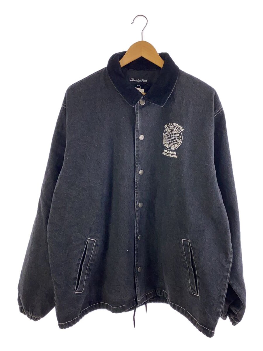 Blackeyepatch◆BIG BUSINE00SS FLAGSHIPS DENIM COACH JACKET/XL/コットン/BLK