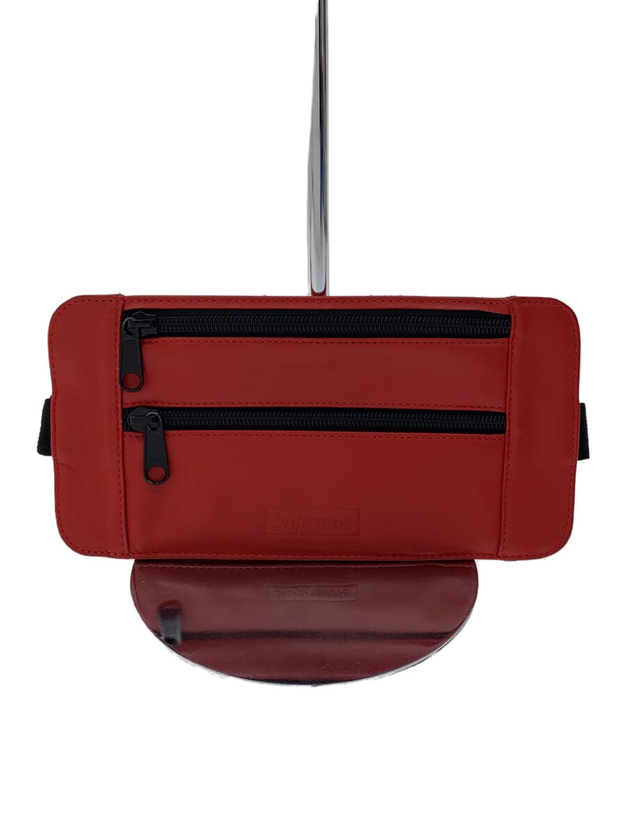 【中古】Supreme◆ウエストバッグ/レザー/RED【バッグ】