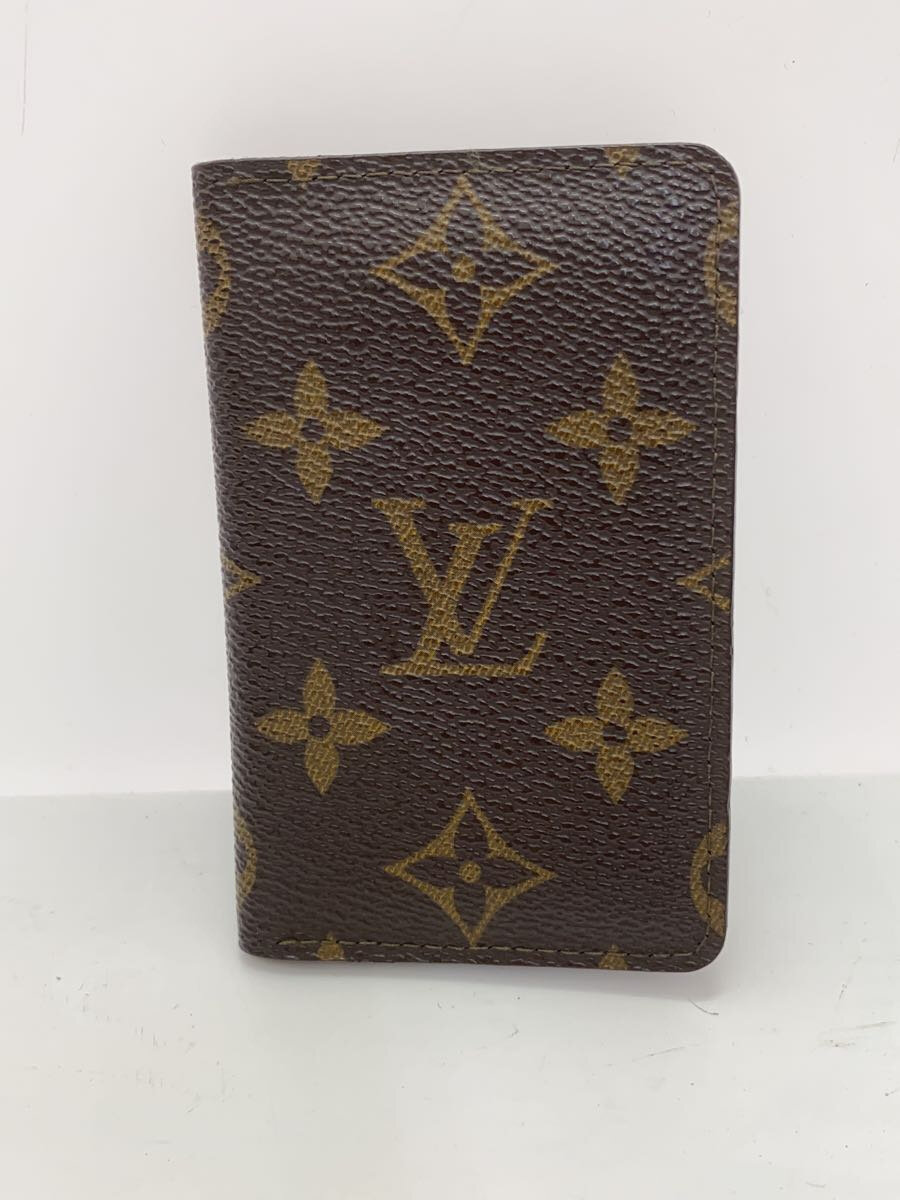 【中古】LOUIS VUITTON◆カードケース/レザー/BRW/メンズ/M56362【服飾雑貨他】