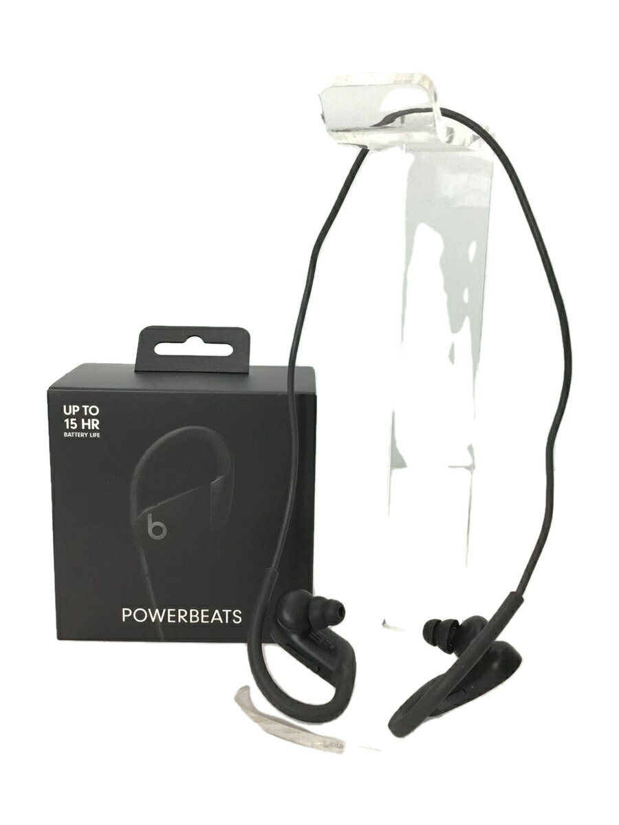 【中古】beats by dr.dre◆イヤホン ヘッドホン POWERBEATS BLACK/2020【家電 ビジュアル オーディオ】