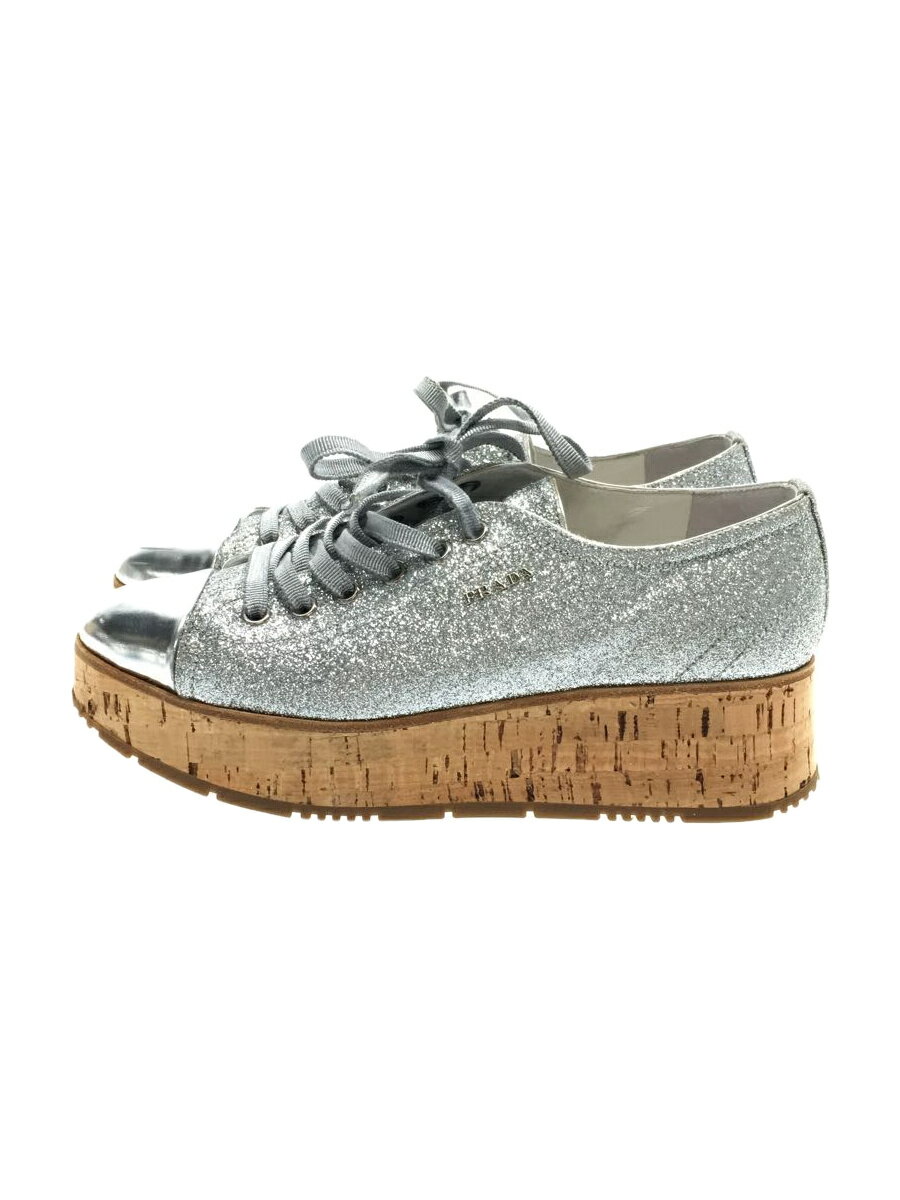 【中古】PRADA◆シューズ/36/SLV【シューズ】